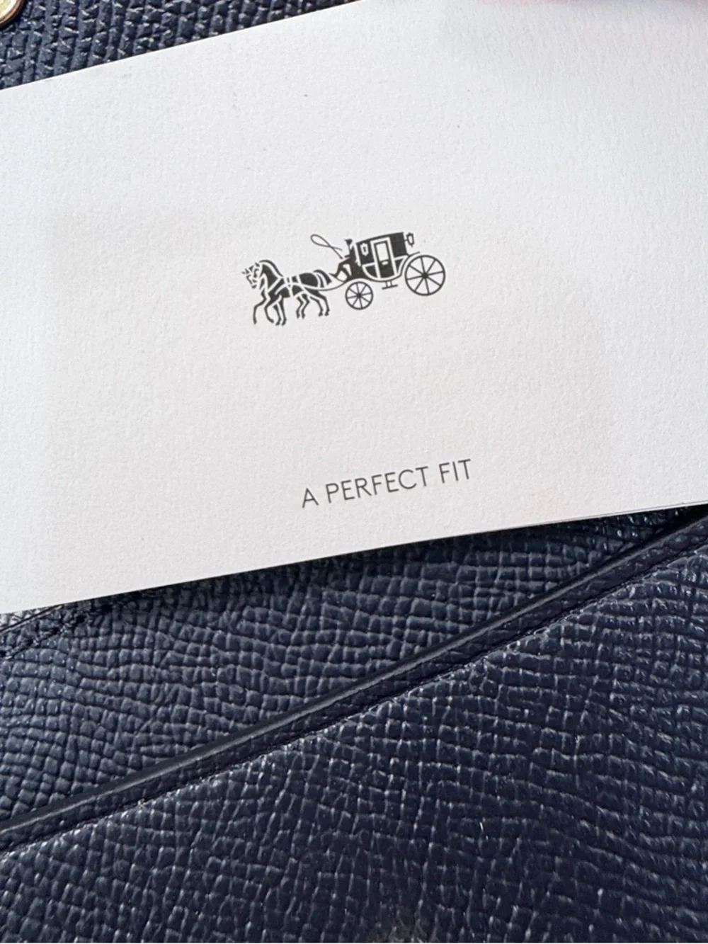 Coach wallet Navy Leather
